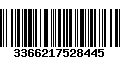 Código de Barras 3366217528445