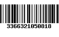 Código de Barras 3366321050818