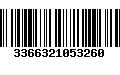 Código de Barras 3366321053260