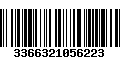Código de Barras 3366321056223