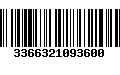 Código de Barras 3366321093600