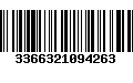 Código de Barras 3366321094263