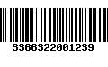 Código de Barras 3366322001239