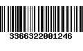 Código de Barras 3366322001246