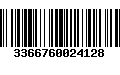 Código de Barras 3366760024128