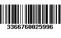 Código de Barras 3366760025996