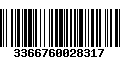 Código de Barras 3366760028317