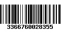 Código de Barras 3366760028355