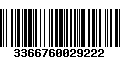 Código de Barras 3366760029222