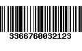 Código de Barras 3366760032123