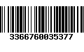 Código de Barras 3366760035377