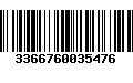 Código de Barras 3366760035476