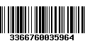 Código de Barras 3366760035964