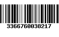 Código de Barras 3366760038217