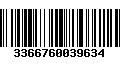 Código de Barras 3366760039634