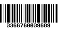 Código de Barras 3366760039689