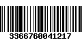 Código de Barras 3366760041217