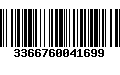 Código de Barras 3366760041699