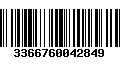 Código de Barras 3366760042849