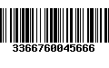 Código de Barras 3366760045666