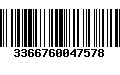 Código de Barras 3366760047578