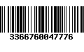 Código de Barras 3366760047776