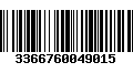 Código de Barras 3366760049015