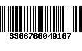 Código de Barras 3366760049107