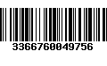 Código de Barras 3366760049756