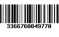 Código de Barras 3366760049770