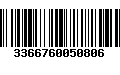 Código de Barras 3366760050806