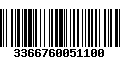 Código de Barras 3366760051100