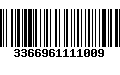 Código de Barras 3366961111009