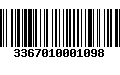 Código de Barras 3367010001098