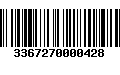 Código de Barras 3367270000428
