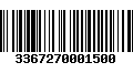 Código de Barras 3367270001500