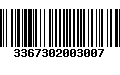 Código de Barras 3367302003007