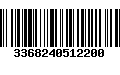 Código de Barras 3368240512200