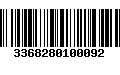 Código de Barras 3368280100092