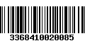 Código de Barras 3368410020085