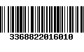 Código de Barras 3368822016010