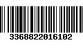 Código de Barras 3368822016102