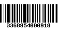 Código de Barras 3368954000918