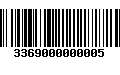 Código de Barras 3369000000005