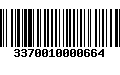 Código de Barras 3370010000664