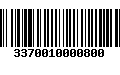 Código de Barras 3370010000800