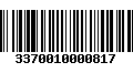 Código de Barras 3370010000817