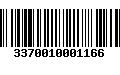 Código de Barras 3370010001166