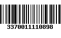 Código de Barras 3370011110898