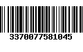 Código de Barras 3370077581045